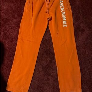 Abercrombie & Fitch Orange Sweatpants